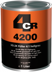 4CR 4200 2K-HS-Füller 4:1  1 l hellgrau 6.4200.1000