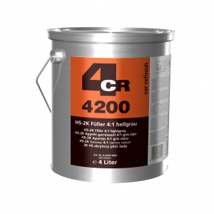 4CR 4200 2K-HS-Füller 4:1  4 l hellgrau 6.4200.4000