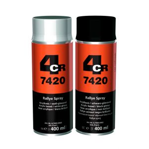 4CR 7420 Rallye-Spray 400 ml schwarz matt  6.7420.0401